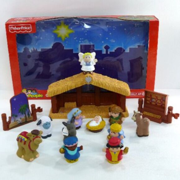 Little People Nativity set manger baby jesus birth mary joseph kings christmas - Picture 1 of 10